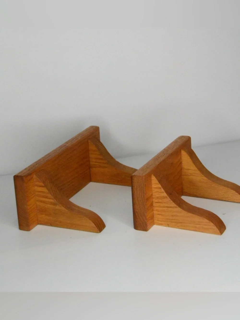 Vintage Orange Tone Mini Wood Wall Mounted Display Shelves